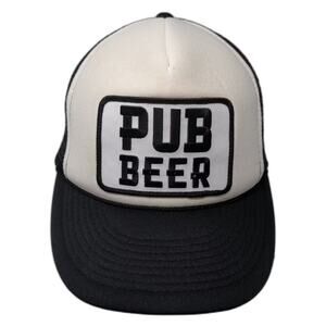 10 Barrel Brewing Co Trucker Hat Black White OS Snapback Pub Beer Patch Mesh